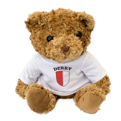 Derry County Colours - Teddy Bear - Ireland County Derry Gift Present