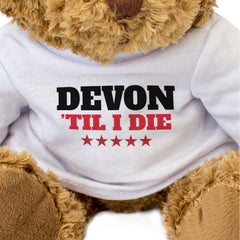 DEVON TIL I DIE - Teddy Bear - Cute Cuddly Soft Adorable - Gift Present