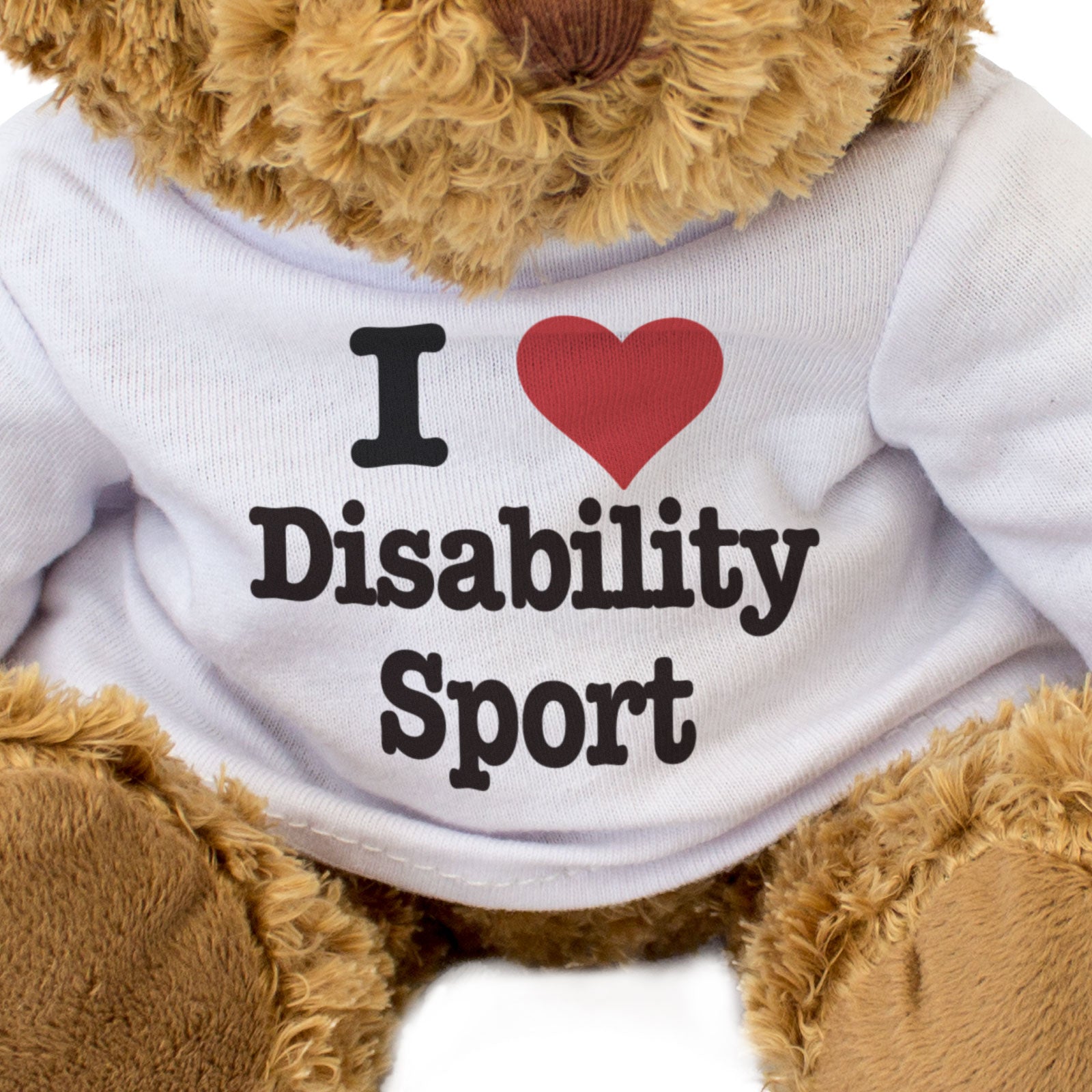 I LOVE DISABILITY SPORT - Teddy Bear - Cute Cuddly Soft Adorable - Gift Present