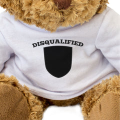 DISQUALIFIED (BLACK FLAG) - Teddy Bear - Cute Cuddly - Motorsport Gift Present