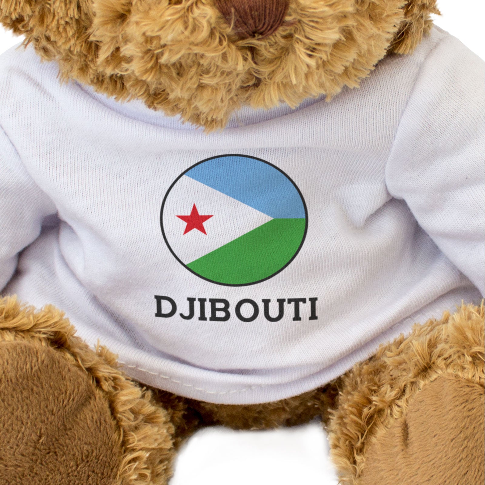 DJIBOUTI FLAG ROUNDEL - Teddy Bear - Cute Cuddly Soft - Gift Present