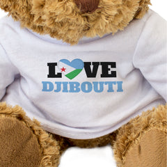 LOVE DJIBOUTI (FLAG HEART) - Teddy Bear - Cute - Funny Souvenir Gift Present