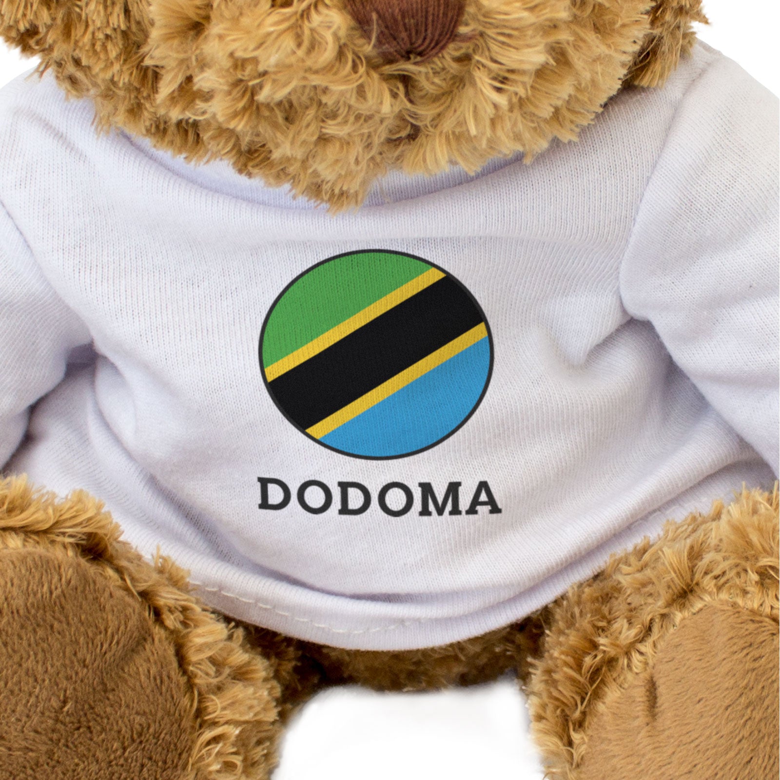 DODOMA (TANZANIA FLAG ROUNDEL) - Teddy Bear - Cute - Funny Souvenir Gift Present