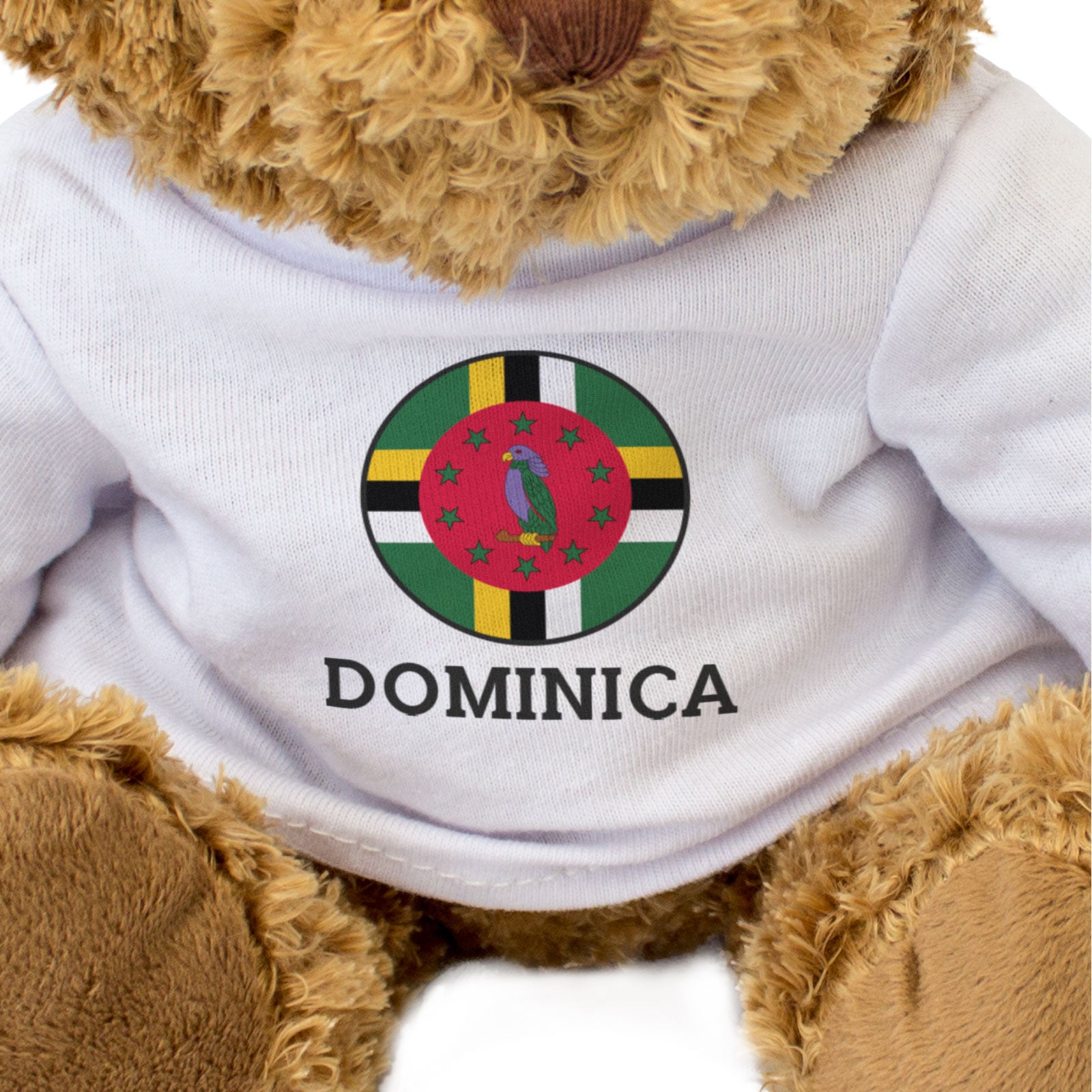 DOMINICA FLAG ROUNDEL - Teddy Bear - Cute Cuddly Soft - Gift Present