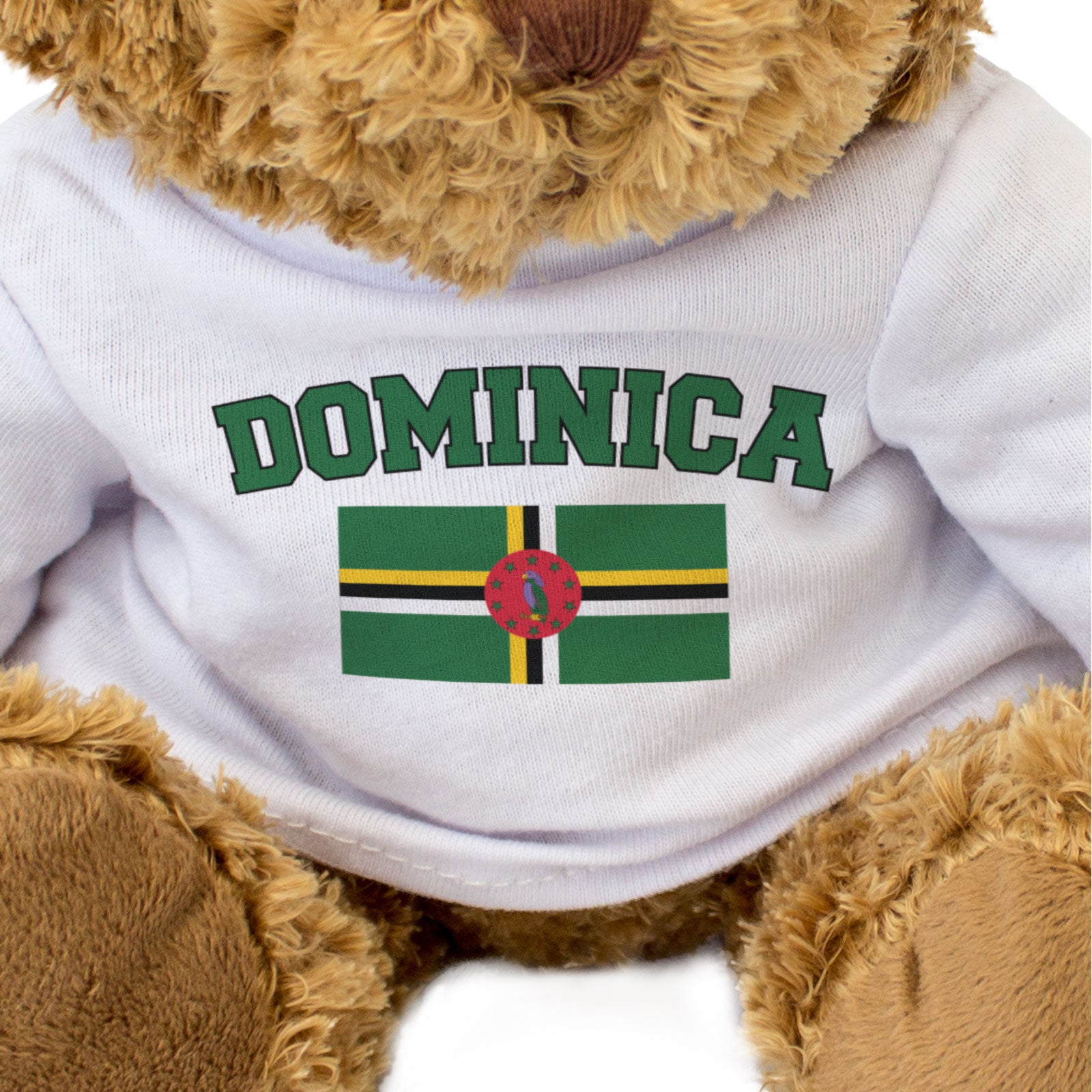 DOMINICA + FLAG - Teddy Bear - Cute Cuddly Soft - Funny Souvenir Gift Present