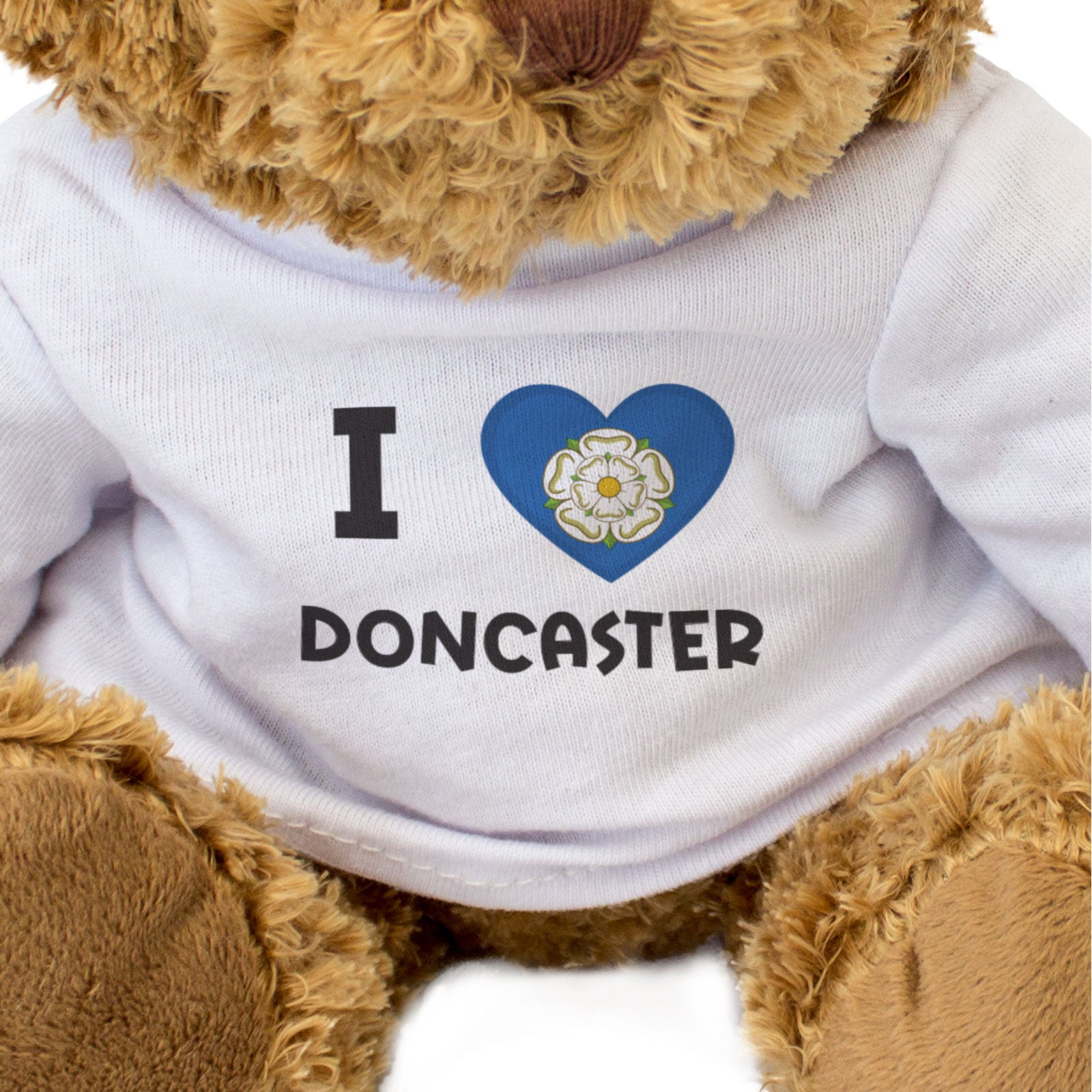 I LOVE DONCASTER (YORKSHIRE FLAG) - Teddy Bear - Cute - England Gift Present
