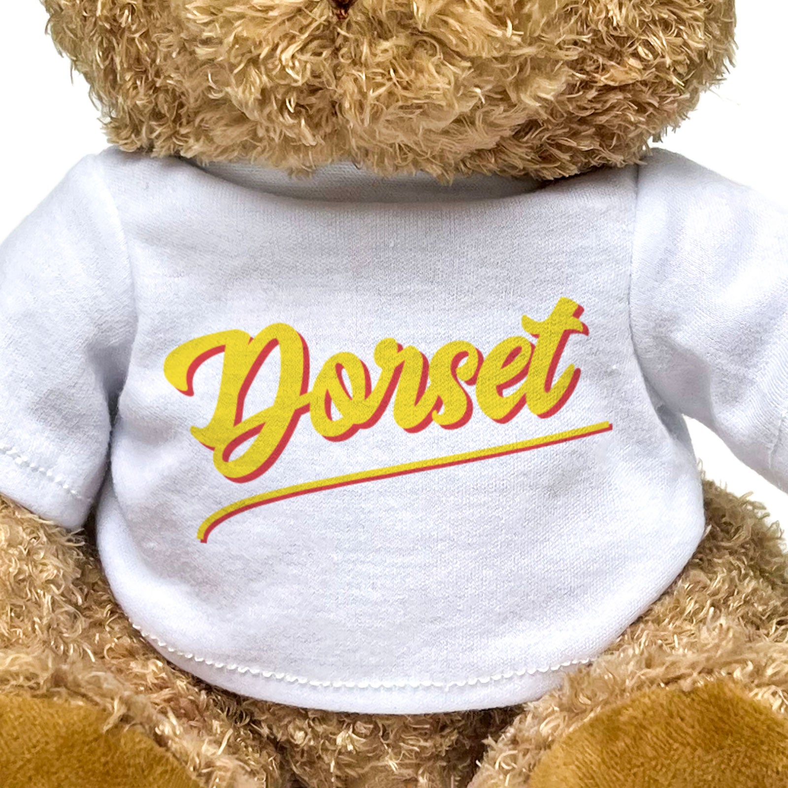 DORSET (SCRIPT) - Teddy Bear - Cute Cuddly Soft Funny - Souvenir Gift Present