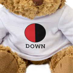 DOWN COUNTY COLOURS (ROUNDEL) - Teddy Bear - Cute - Ireland Gift Present
