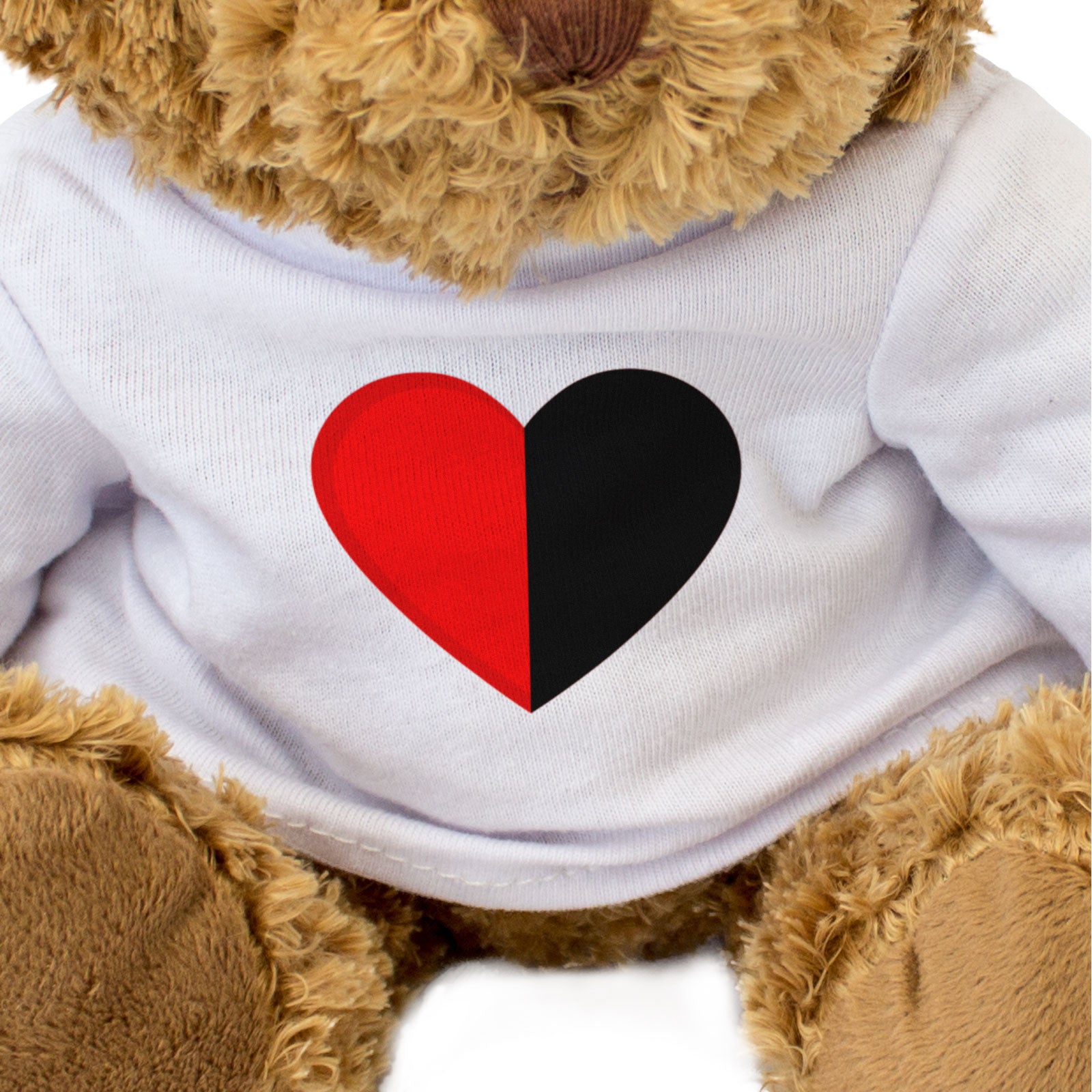 DOWN COUNTY COLOURS HEART - Teddy Bear - Cute - Ireland County Down Gift Present