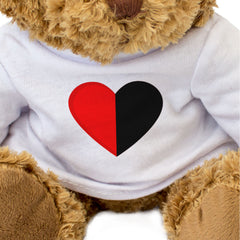 DOWN COUNTY COLOURS HEART - Teddy Bear - Cute - Ireland County Down Gift Present