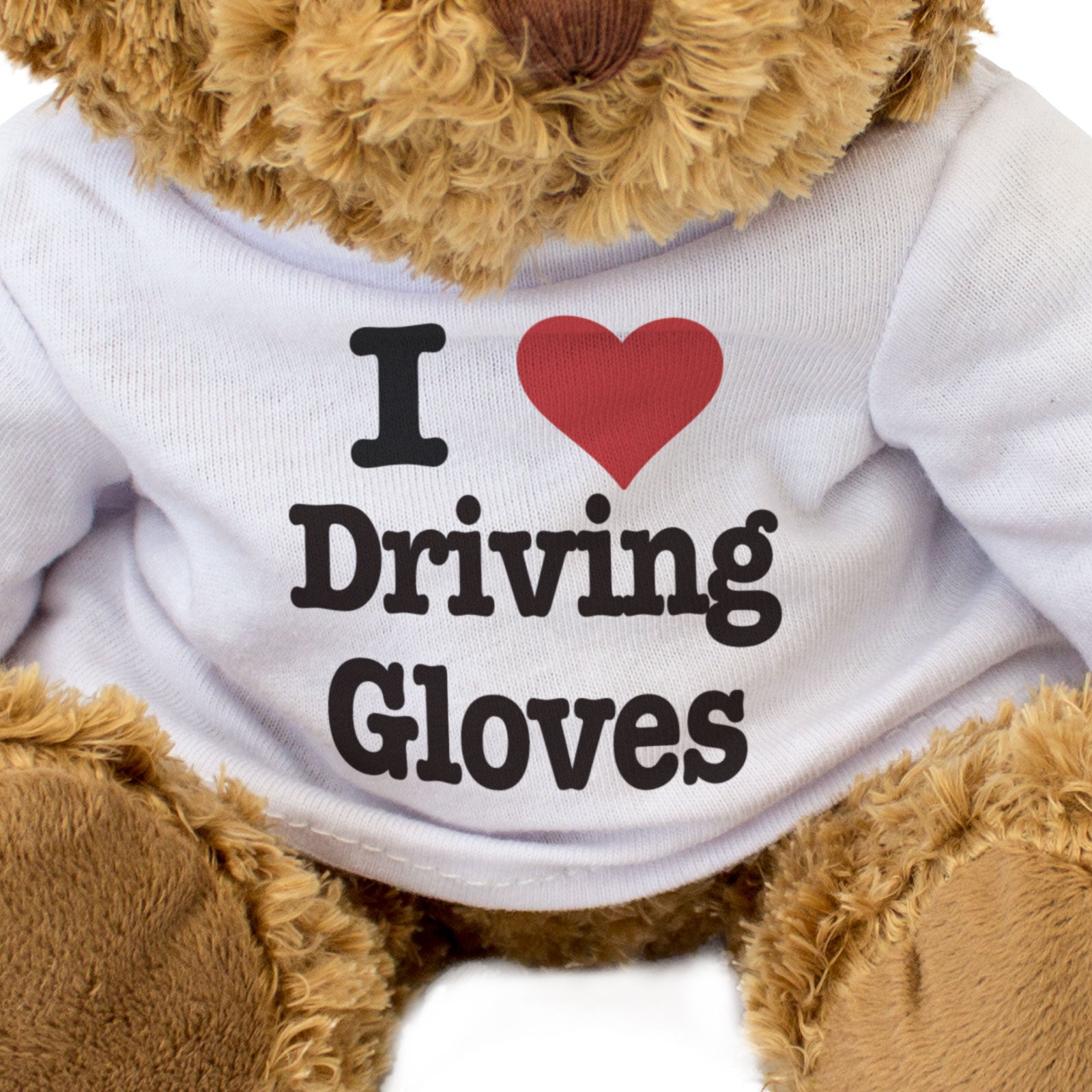 I LOVE DRIVING GLOVES - Teddy Bear - Cute Cuddly Soft Adorable - Gift Present