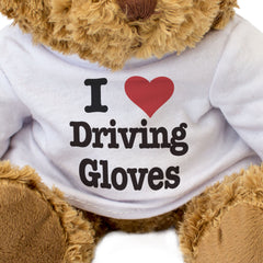 I LOVE DRIVING GLOVES - Teddy Bear - Cute Cuddly Soft Adorable - Gift Present