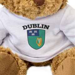 DUBLIN CITY FLAG - Teddy Bear - Cute Cuddly Soft Adorable - Ireland Gift Present
