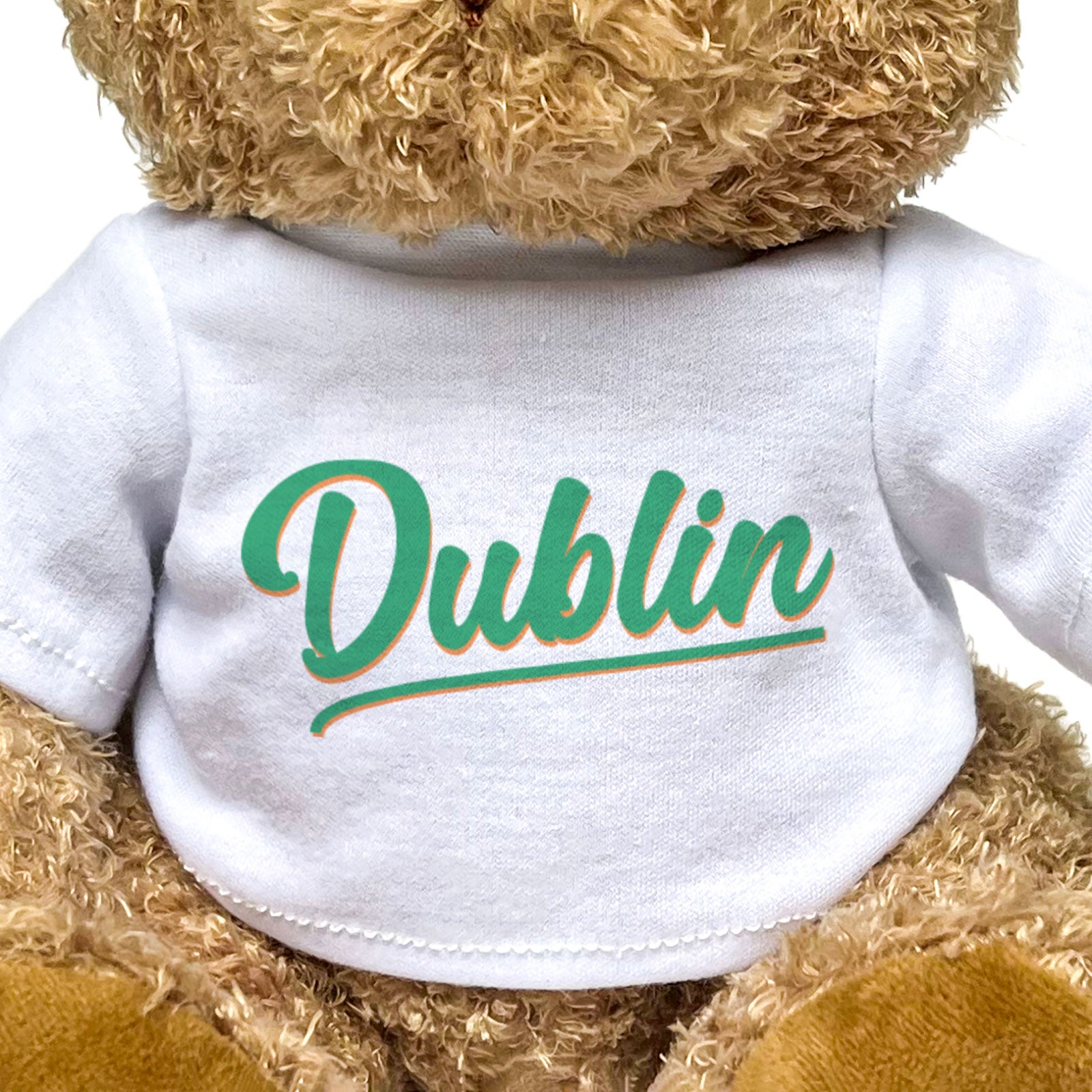 DUBLIN (SCRIPT) - Teddy Bear - Cute Cuddly Soft Funny - Ireland Gift Present
