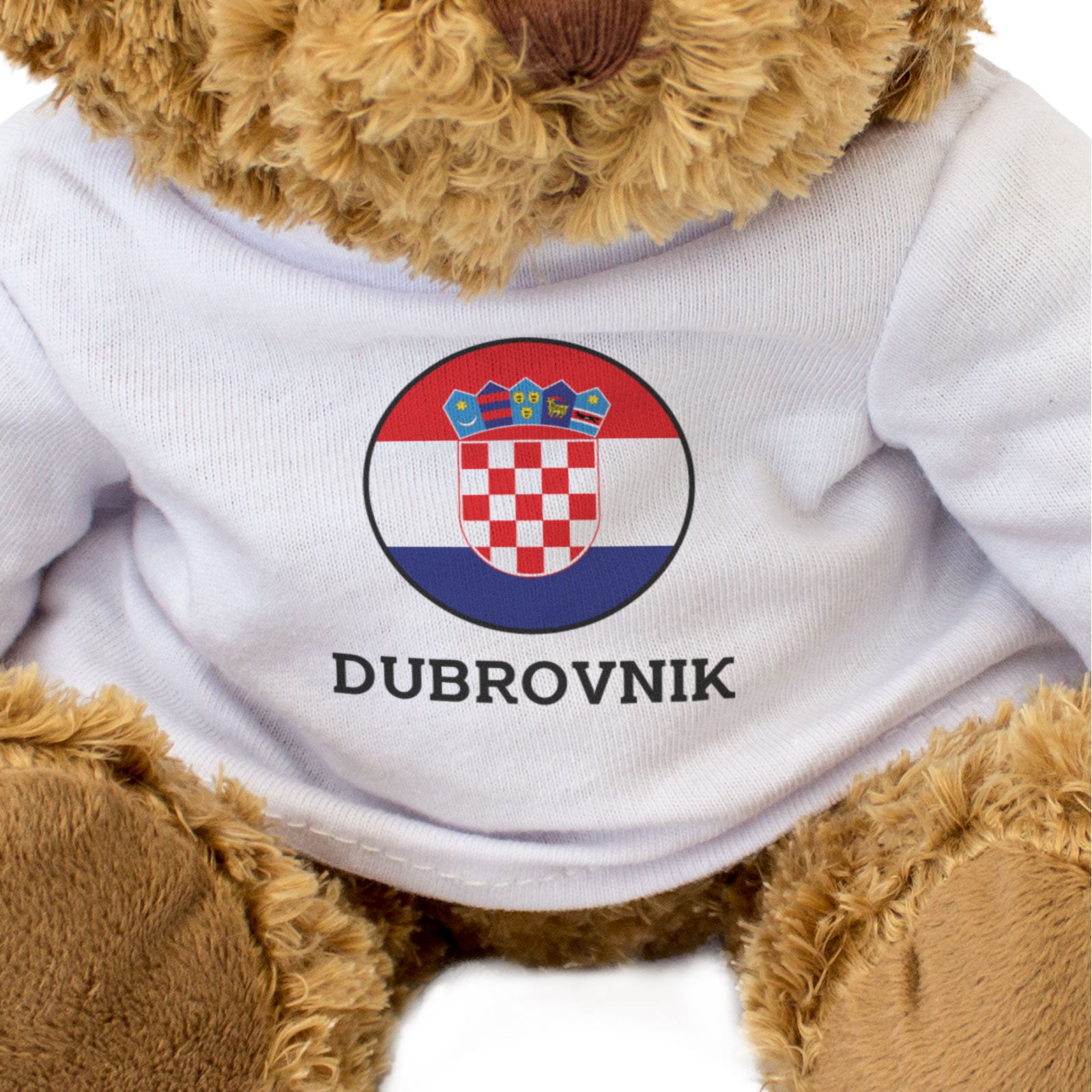 DUBROVNIK (CROATIA FLAG ROUNDEL) - Teddy Bear - Cute Funny Souvenir Gift Present