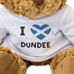 I Love Dundee (Scotland Flag) - Teddy Bear