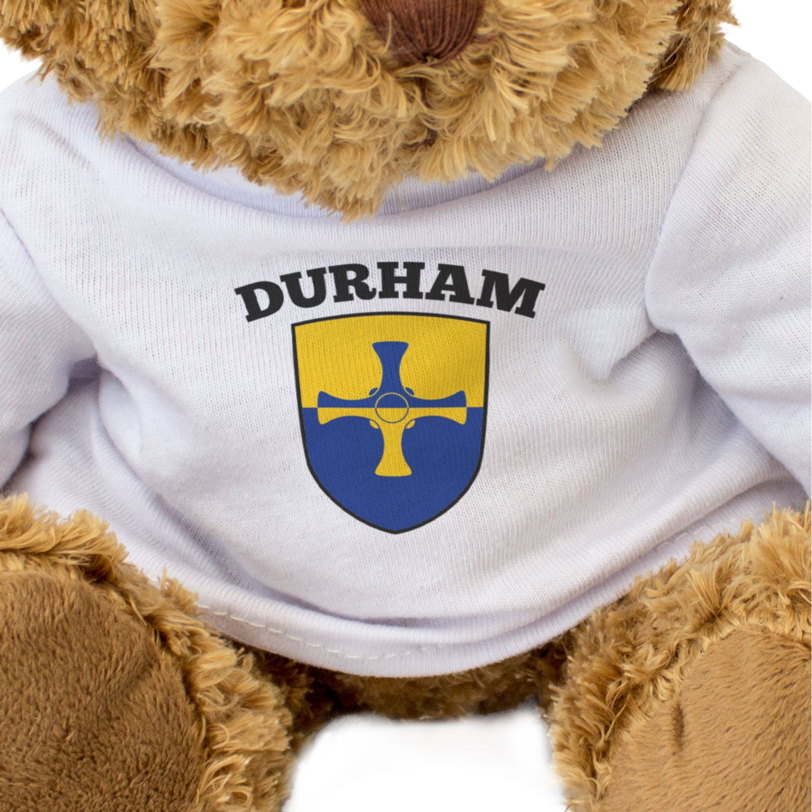 DURHAM COUNTY FLAG - Teddy Bear - Cute Cuddly - County Durham Gift Present