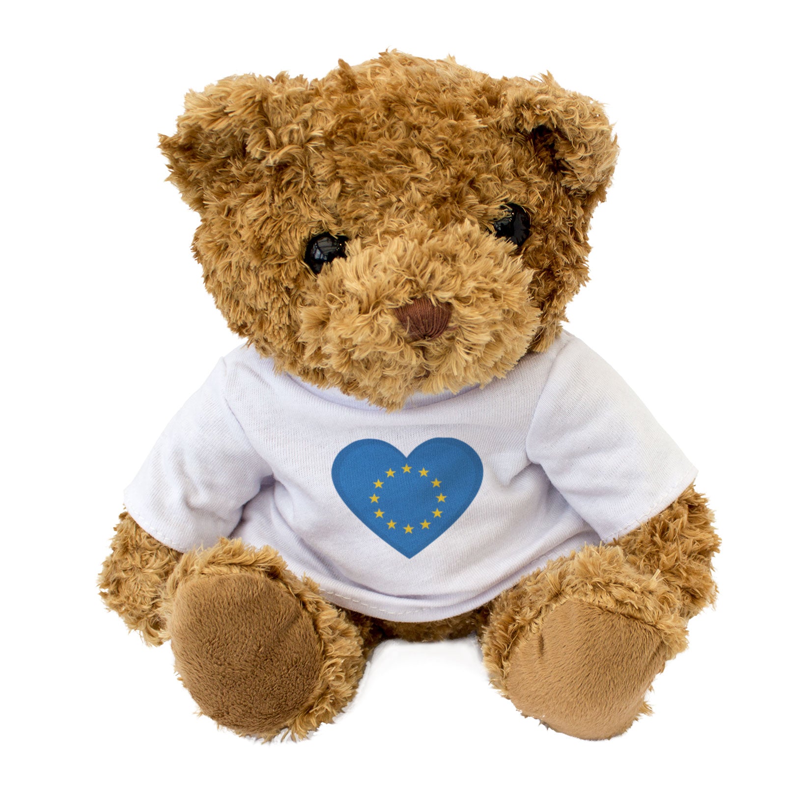 EU FLAG HEART - Teddy Bear - Cute Cuddly Soft - European Union Gift Present