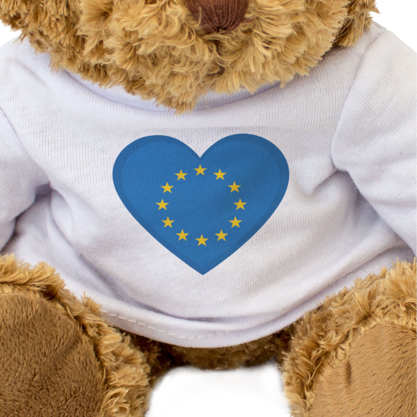 EU FLAG HEART - Teddy Bear - Cute Cuddly Soft - European Union Gift Present