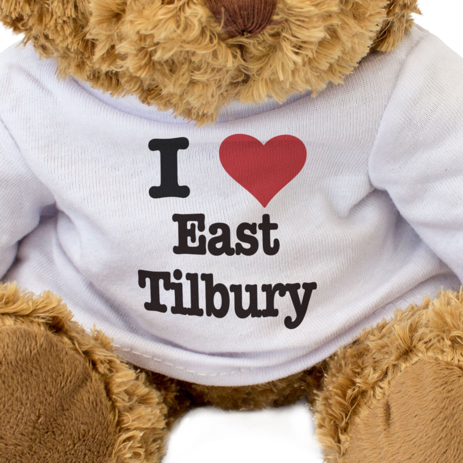 I LOVE EAST TILBURY - Teddy Bear - Cute Cuddly Soft - Funny Essex Gift Present