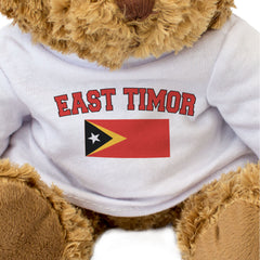 EAST TIMOR + FLAG - Teddy Bear - Cute Cuddly Soft - Funny Souvenir Gift Present