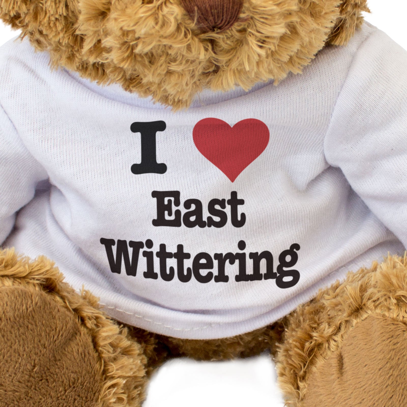 I LOVE EAST WITTERING - Teddy Bear - Cute Cuddly Soft - Sussex Gift Present