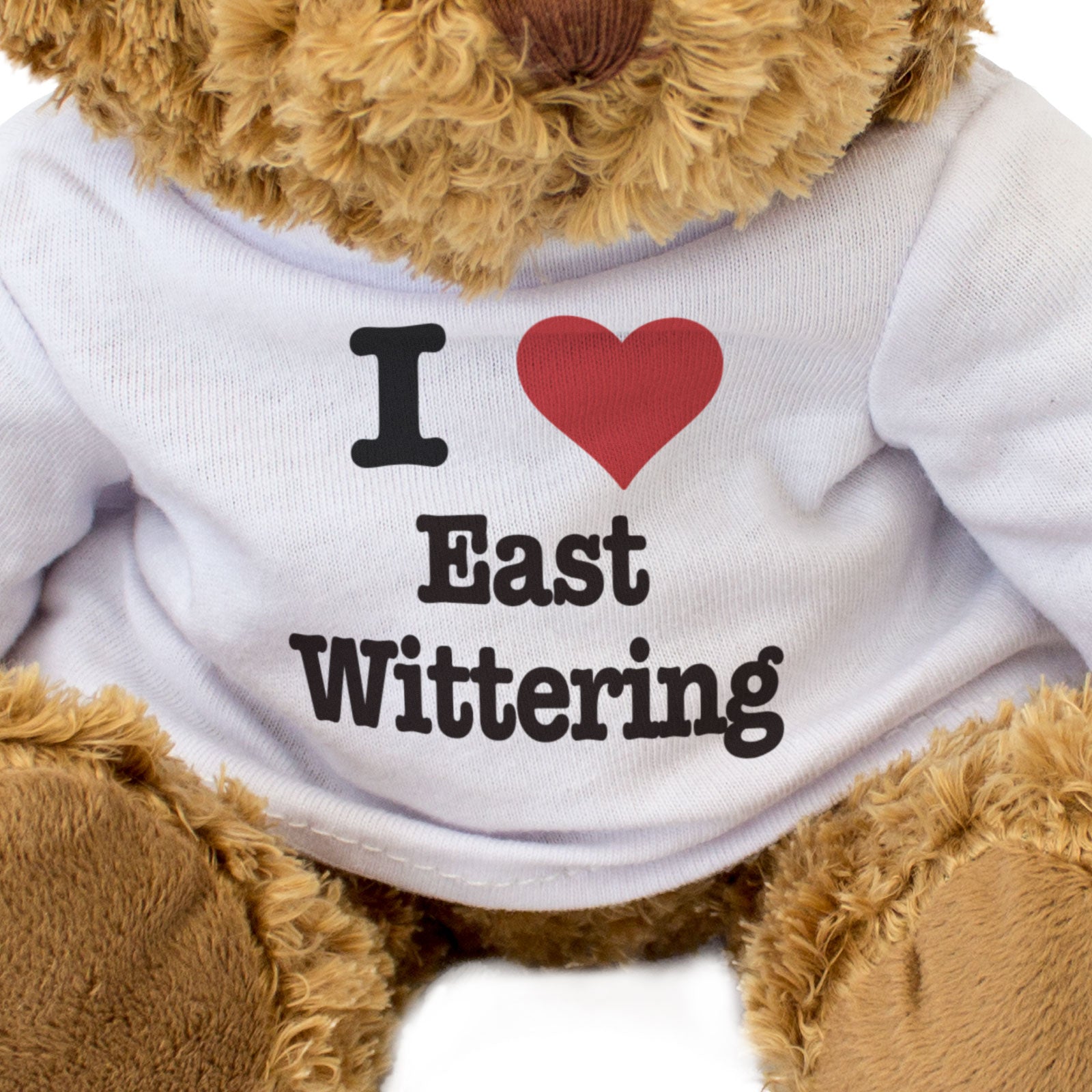 I LOVE EAST WITTERING - Teddy Bear - Cute Cuddly Soft - Sussex Gift Present