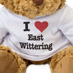 I LOVE EAST WITTERING - Teddy Bear - Cute Cuddly Soft - Sussex Gift Present