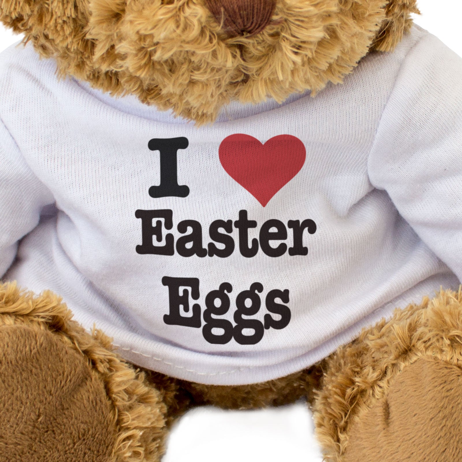 I LOVE EASTER EGGS - Teddy Bear - Cute Cuddly Soft Adorable - Gift Present