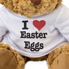 I LOVE EASTER EGGS - Teddy Bear - Cute Cuddly Soft Adorable - Gift Present