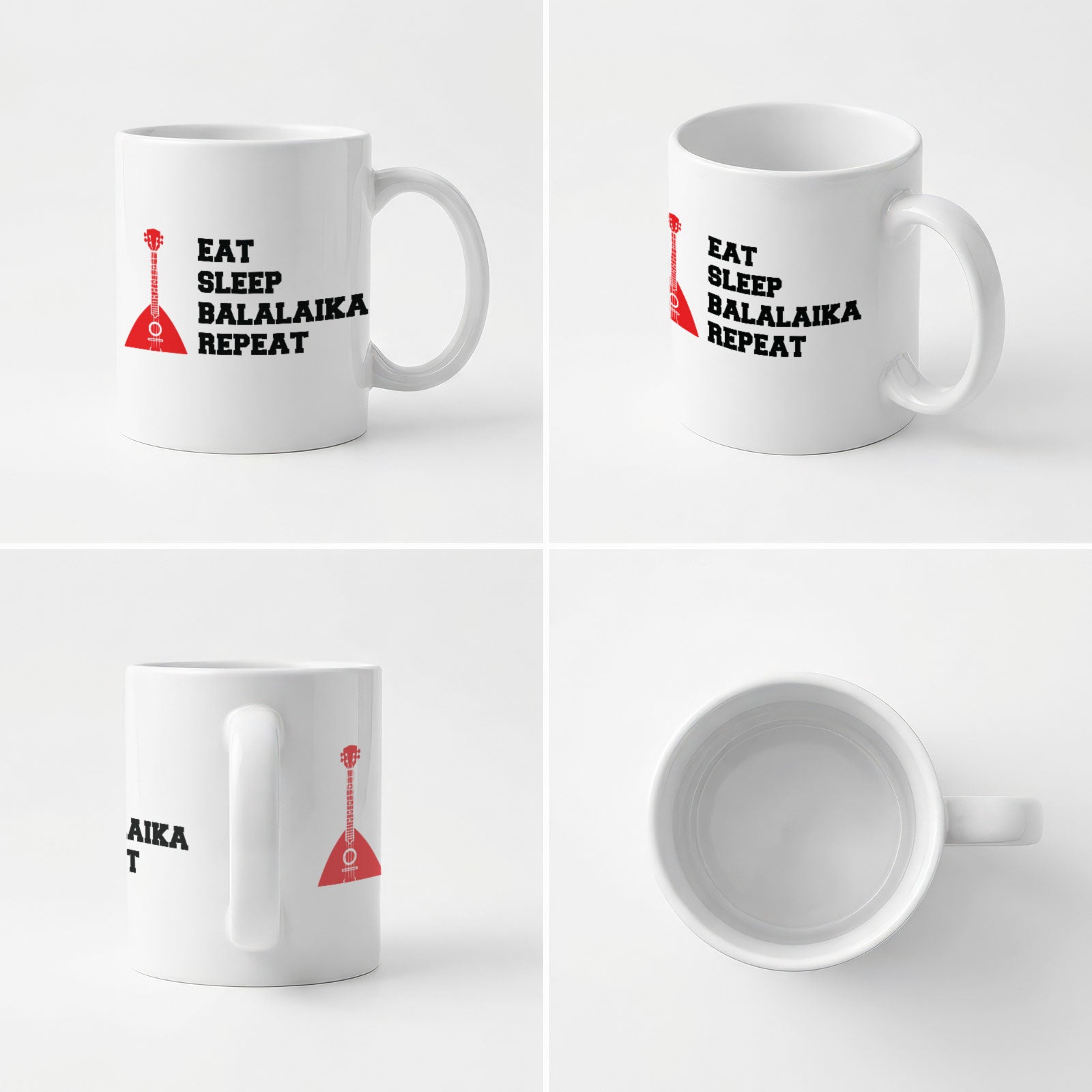 EAT SLEEP BALALAIKA REPEAT - Mug - Funny Music Gift Present