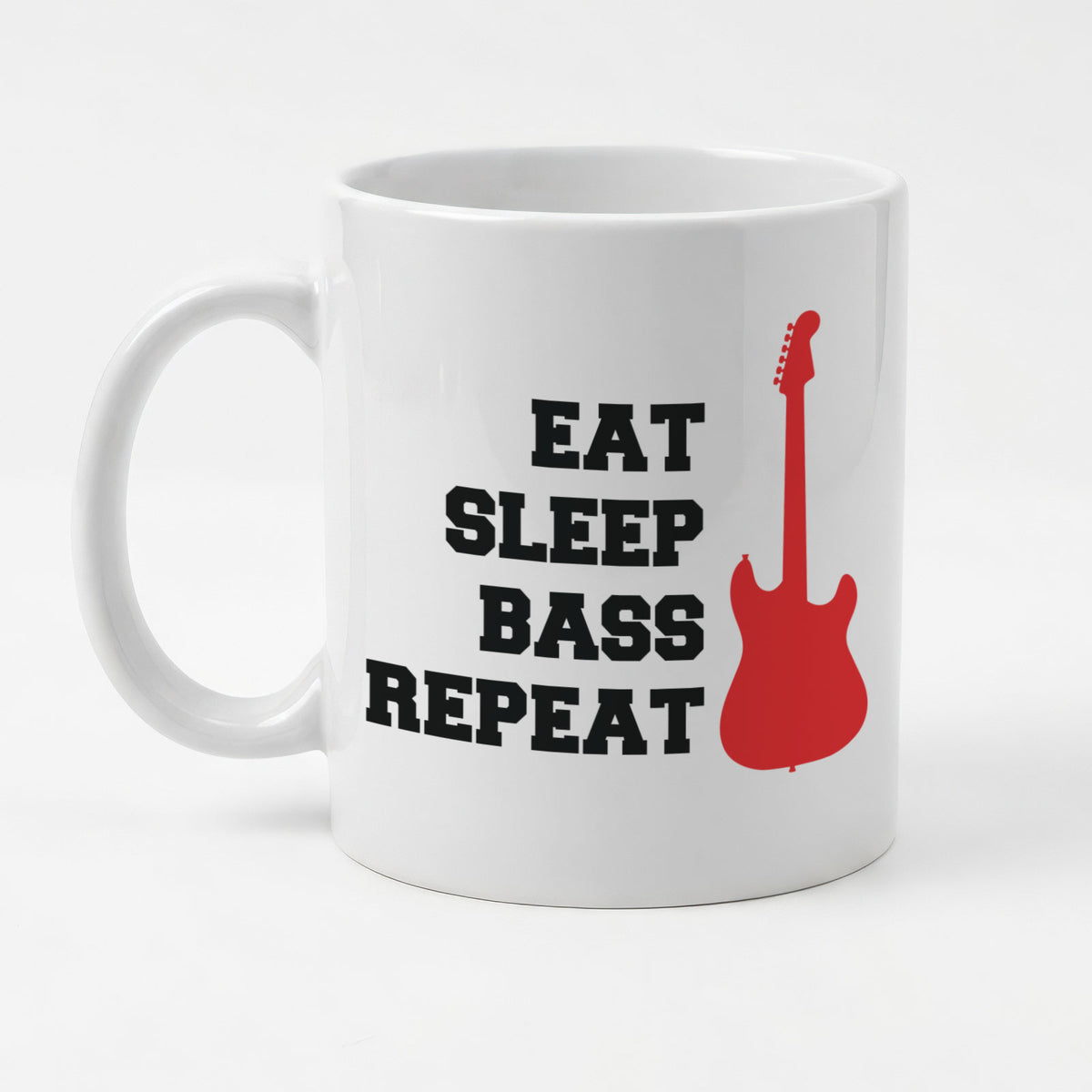EAT SLEEP BASS REPEAT - Mug - Funny Music Guitarist Gift Present