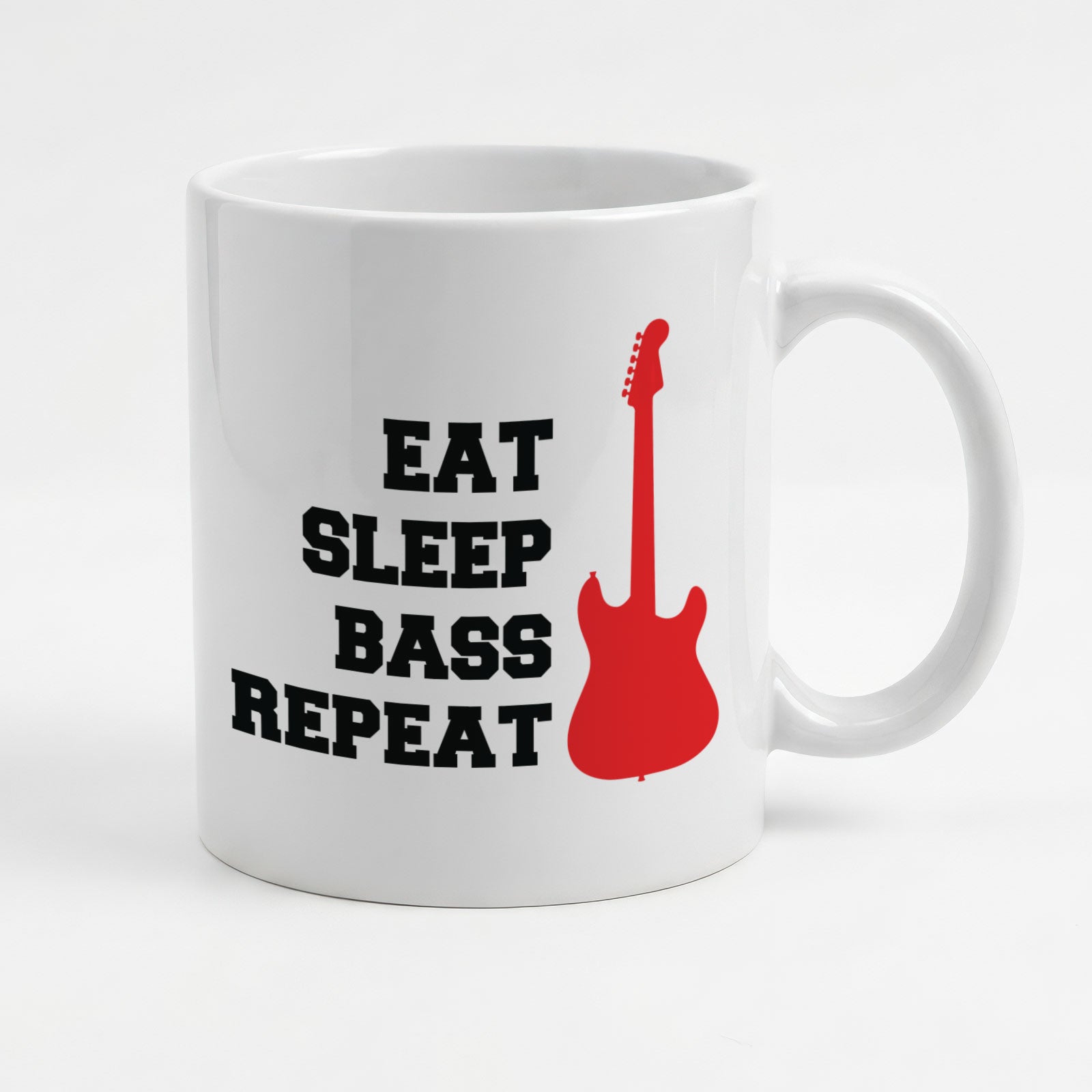 EAT SLEEP BASS REPEAT - Mug - Funny Music Guitarist Gift Present