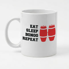 EAT SLEEP BONGO REPEAT - Mug - Funny Music Bongos Gift Present