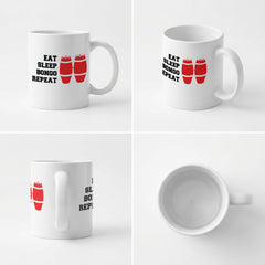 EAT SLEEP BONGO REPEAT - Mug - Funny Music Bongos Gift Present