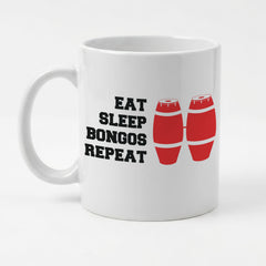EAT SLEEP BONGOS REPEAT - Mug - Funny Music Gift Present