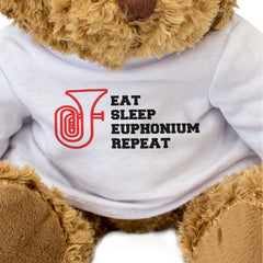 EAT SLEEP EUPHONIUM REPEAT - Teddy Bear - Cute Funny Soft - Music Gift Present