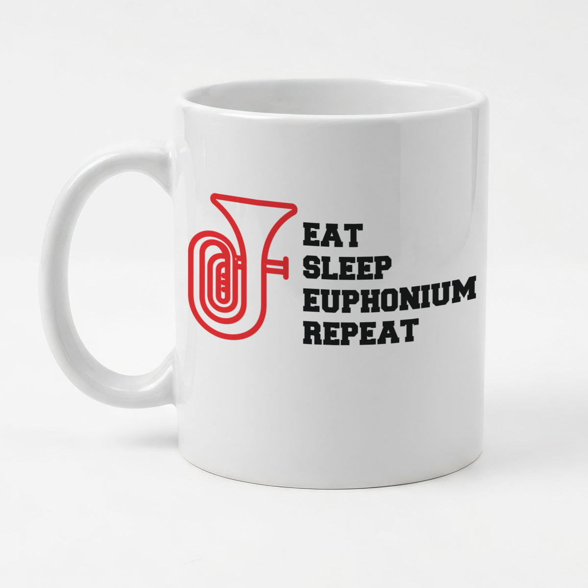 EAT SLEEP EUPHONIUM REPEAT - Mug - Funny Music Euphonist Gift Present