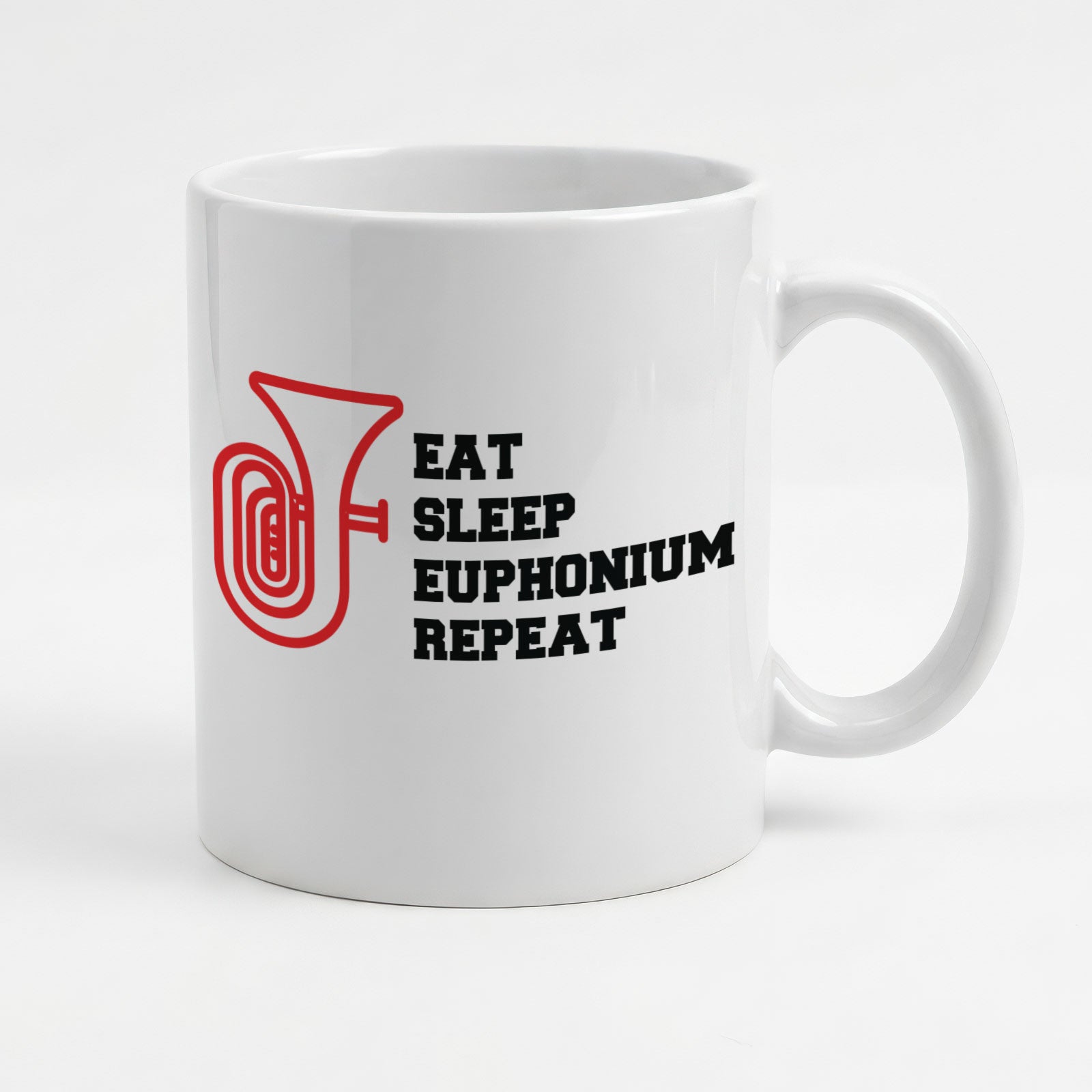 EAT SLEEP EUPHONIUM REPEAT - Mug - Funny Music Euphonist Gift Present