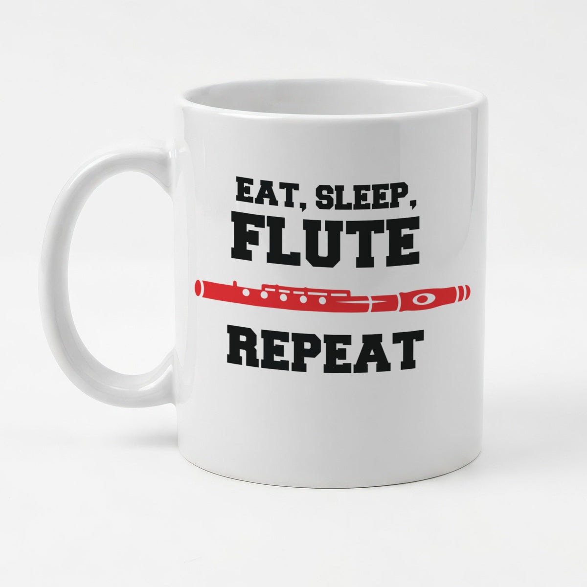 EAT SLEEP FLUTE REPEAT - Mug - Funny Music Flautist Gift Present