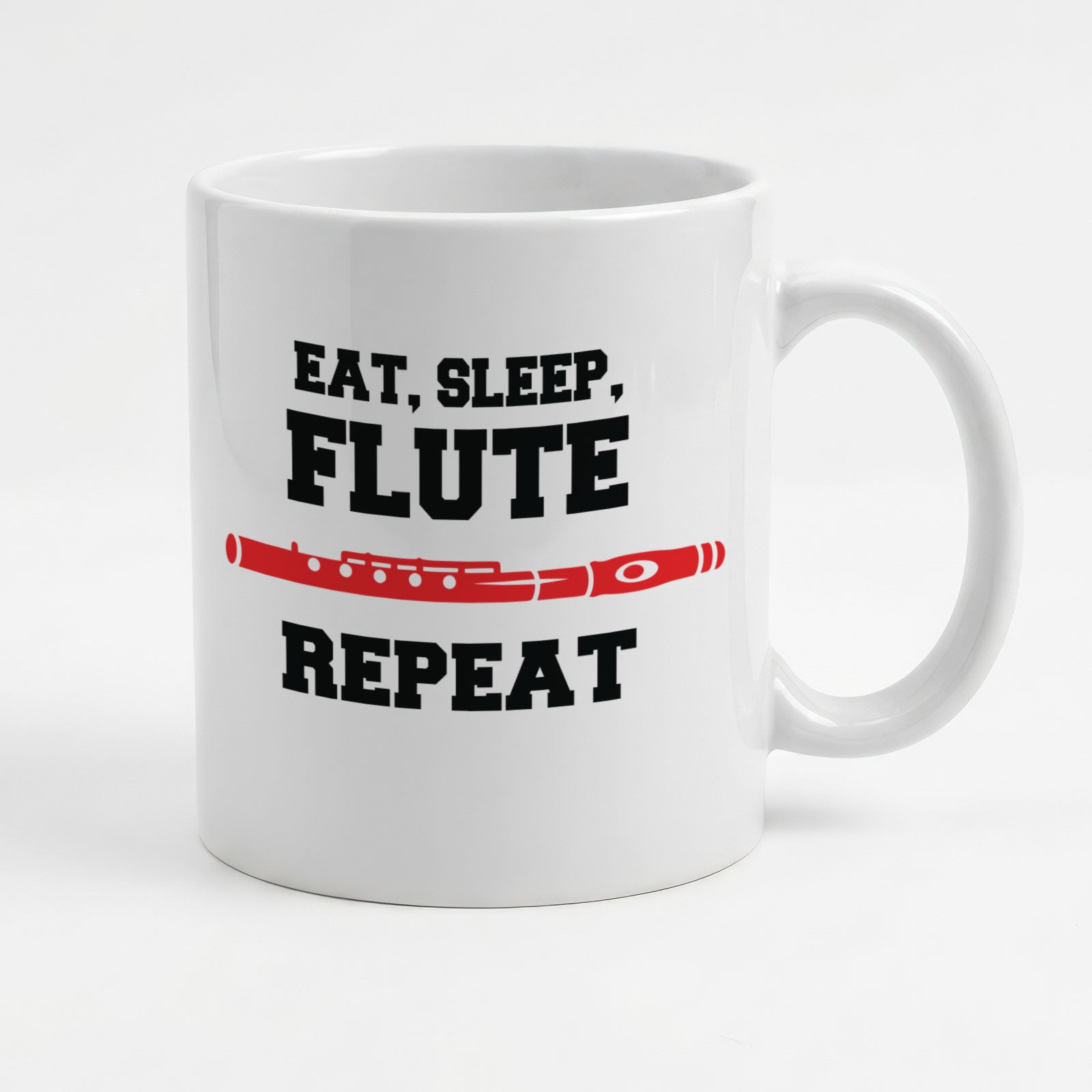 EAT SLEEP FLUTE REPEAT - Mug - Funny Music Flautist Gift Present