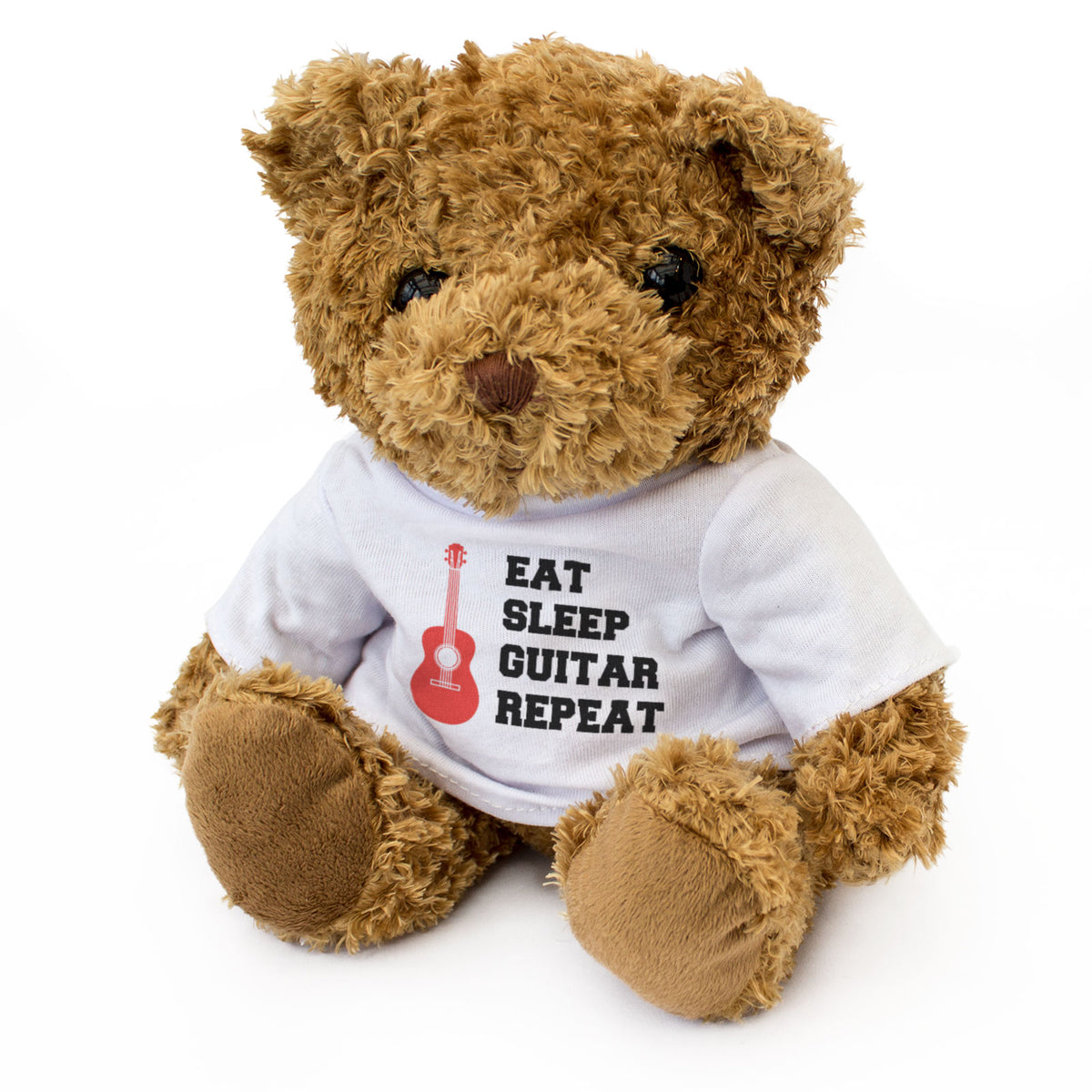 EAT SLEEP GUITAR REPEAT (ACOUSTIC) - Teddy Bear - Music Guitarist Gift Present