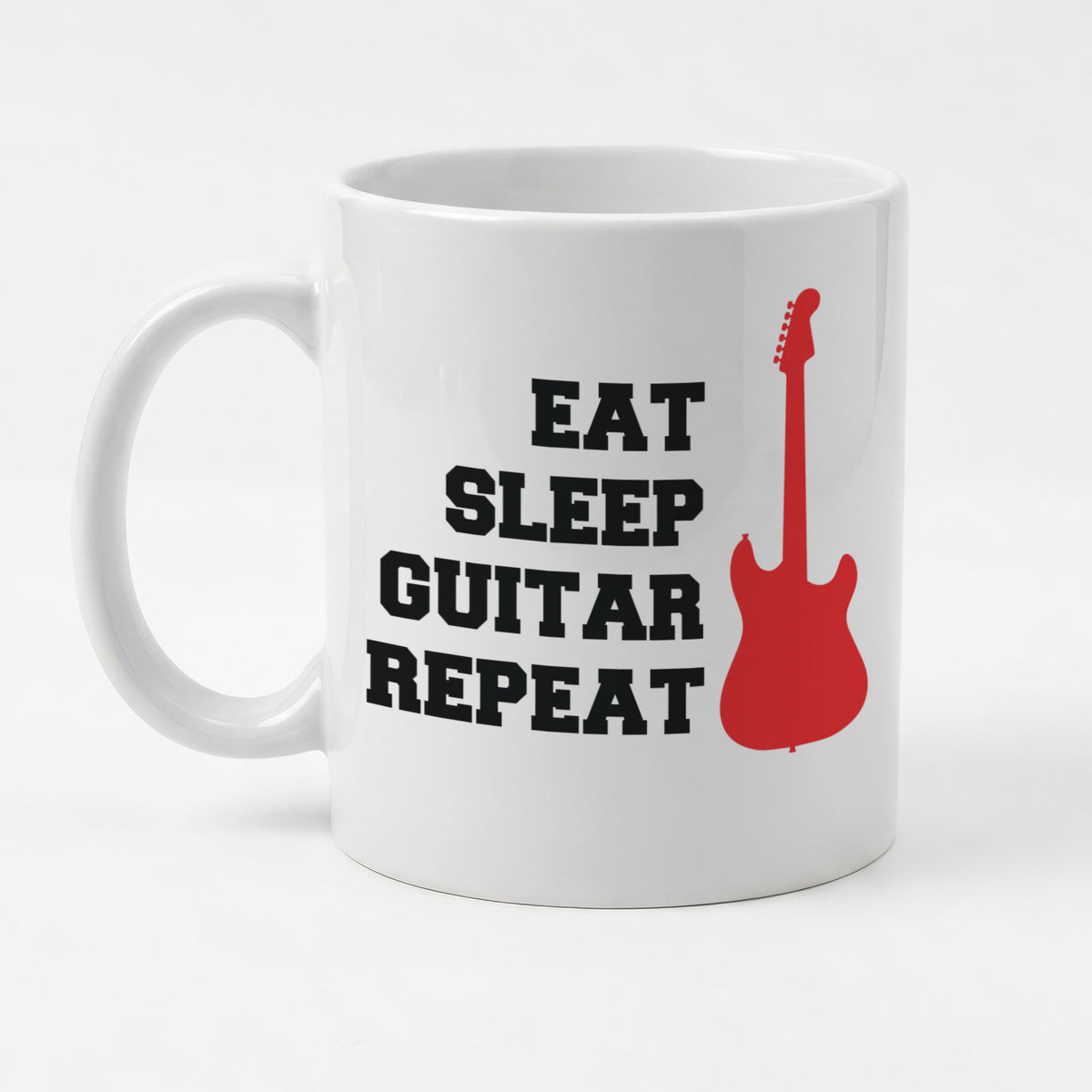 EAT SLEEP GUITAR REPEAT (ELECTRIC GUITAR) - Mug - Funny Music Gift Present