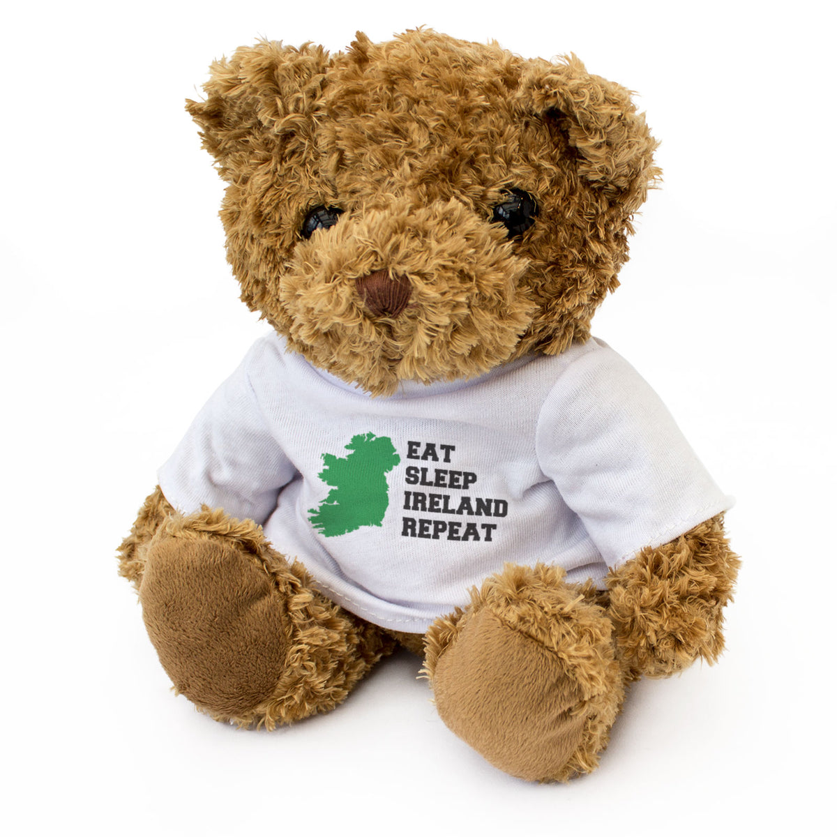 EAT SLEEP IRELAND REPEAT - Teddy Bear - Cute Cuddly - Funny Irish Gift Present
