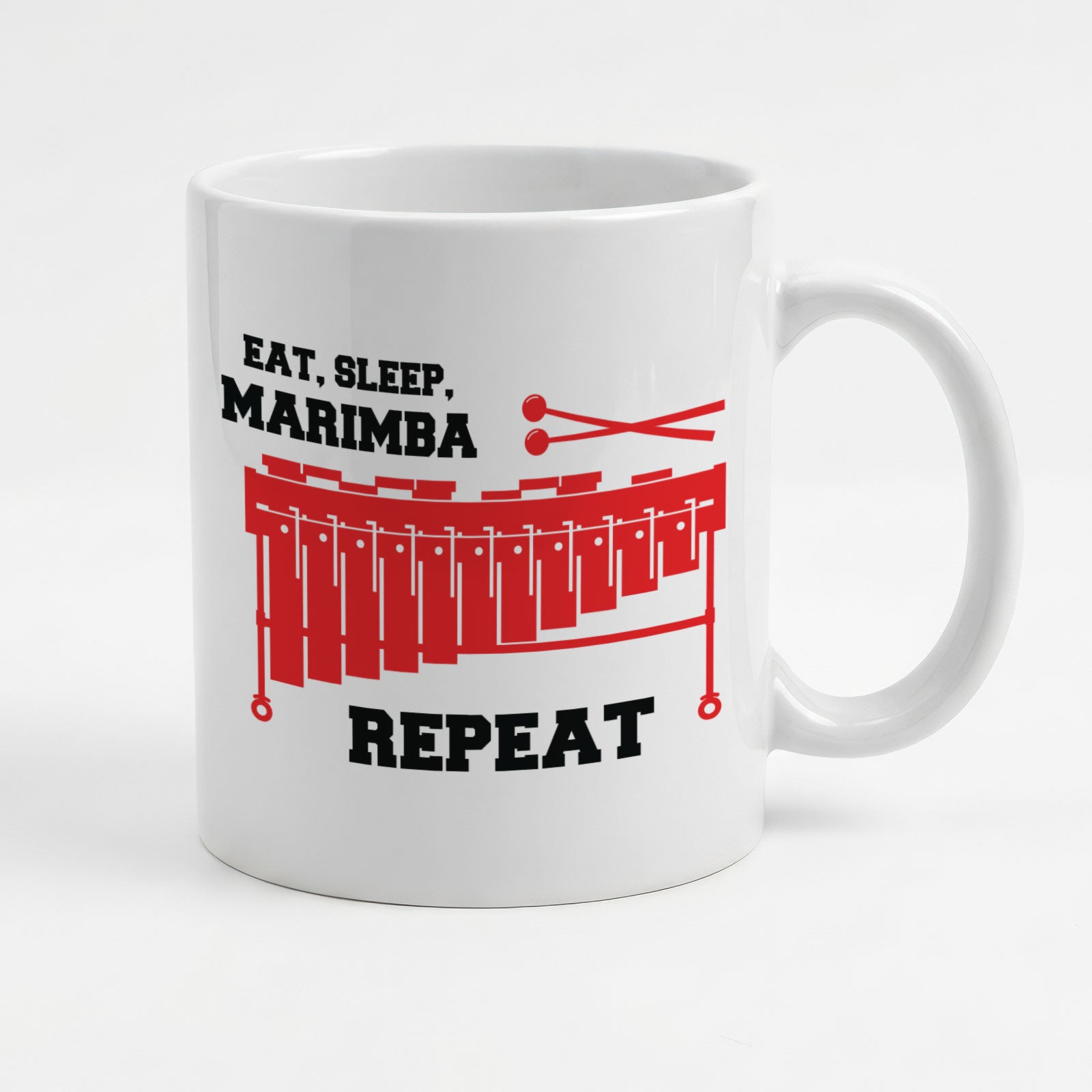 EAT SLEEP MARIMBA REPEAT - Mug - Funny Music Marimba Player Gift Present