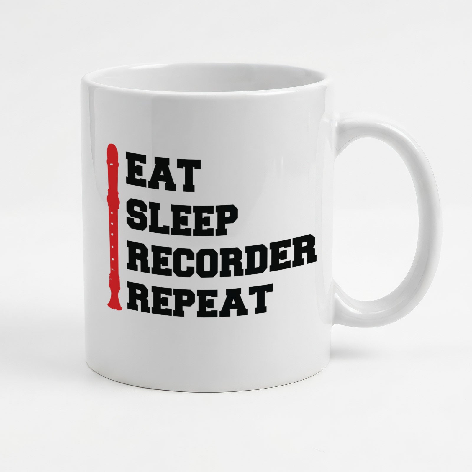 EAT SLEEP RECORDER REPEAT - Mug - Funny Music Gift Present