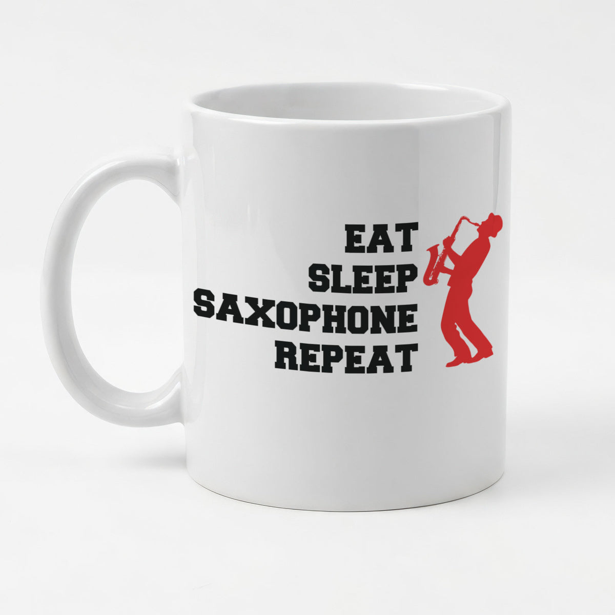 EAT SLEEP SAXOPHONE REPEAT - Mug - Funny Music Saxophonist Gift Present