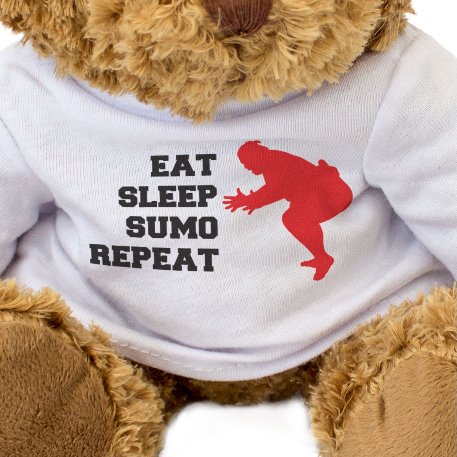 EAT SLEEP SUMO REPEAT (TACHIAI) - Teddy Bear - Cute Funny - Japan Gift Present