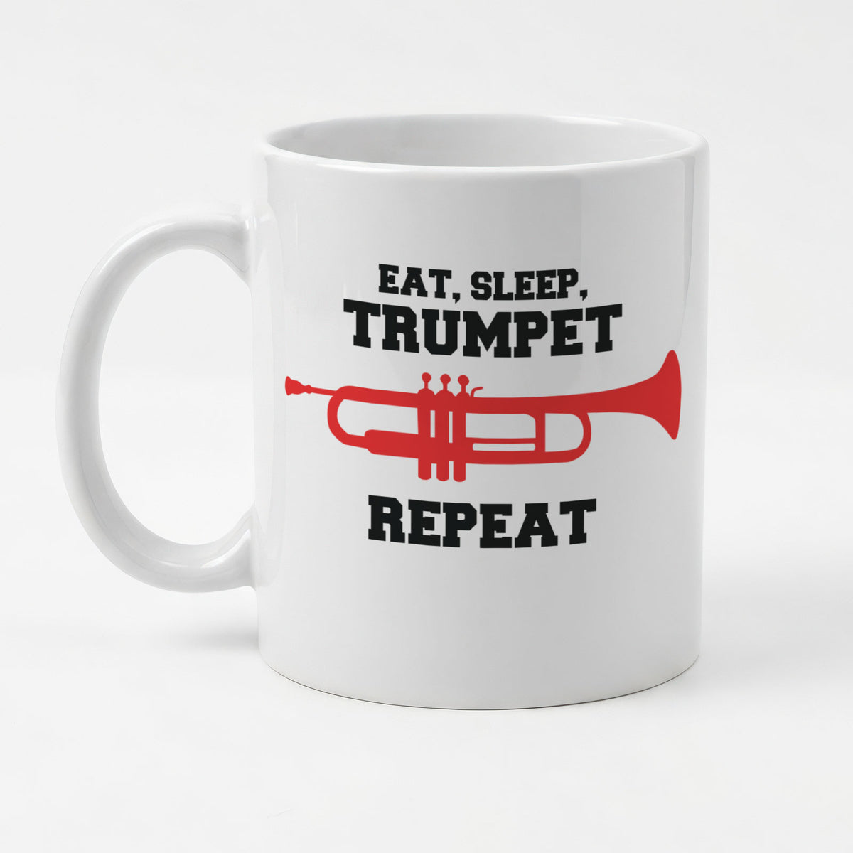 EAT SLEEP TRUMPET REPEAT (INSTRUMENT) - Mug - Funny Music Gift Present