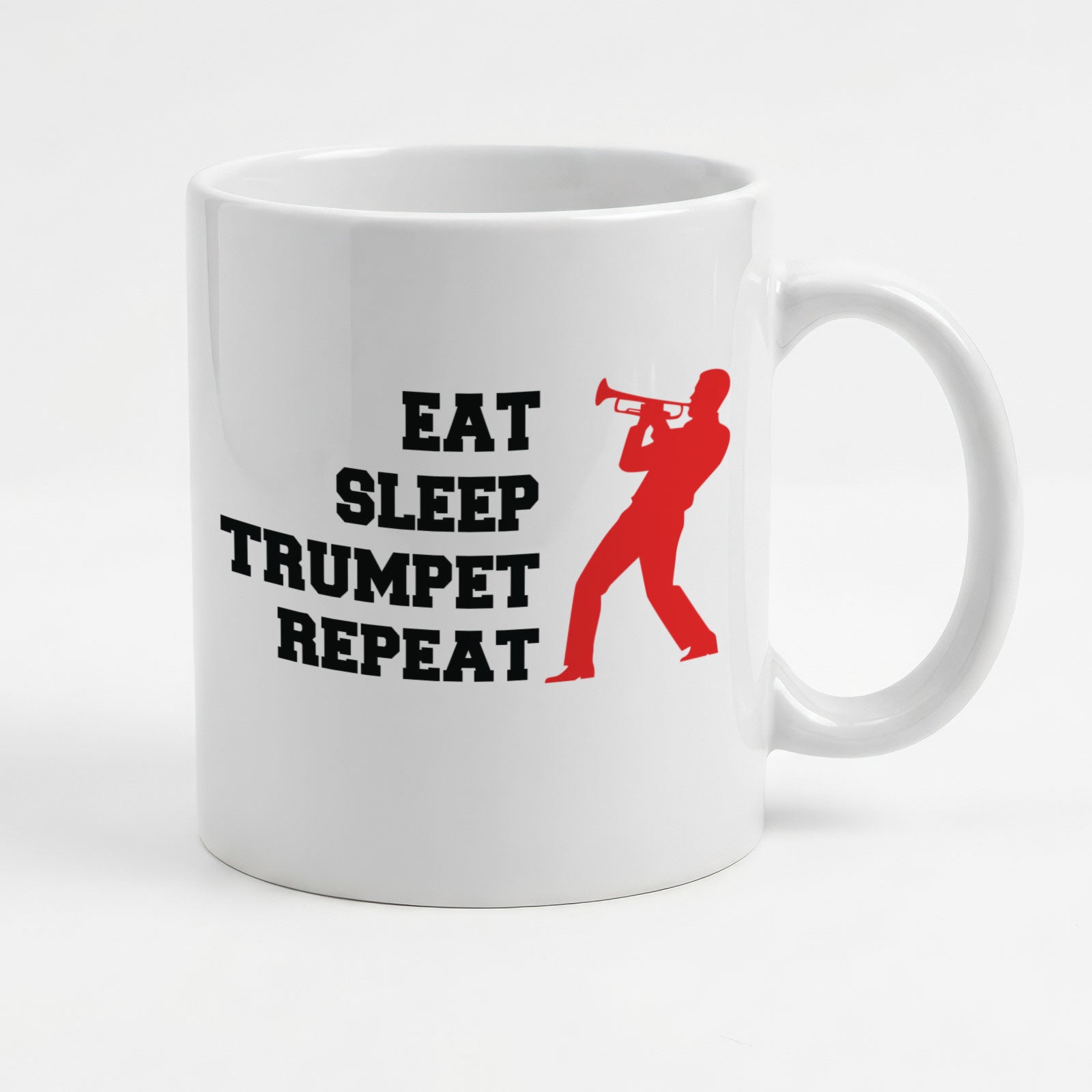 EAT SLEEP TRUMPET REPEAT (TRUMPETER) - Mug - Funny Music Gift Present